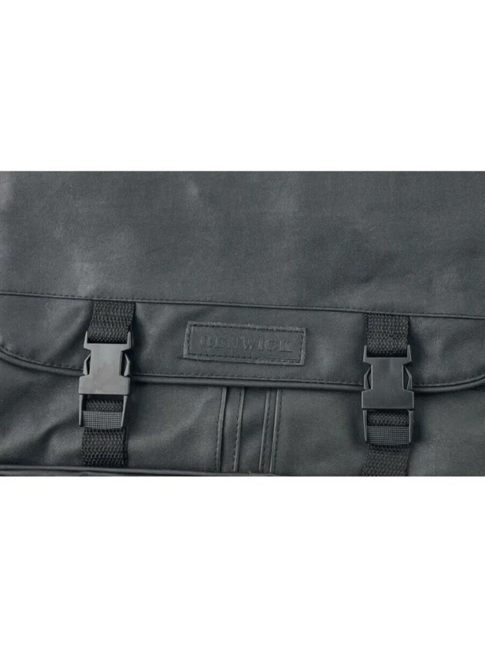 Renwick Shoulder Bag Satchel Black Shiny 15x12x3 in.